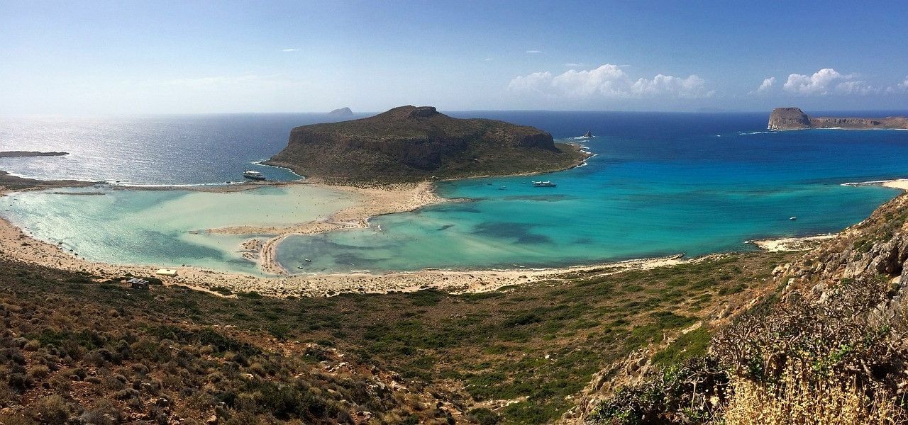 Die türkisfarbene Lagune von Balos im Nordwesten Kretas - Griechenland