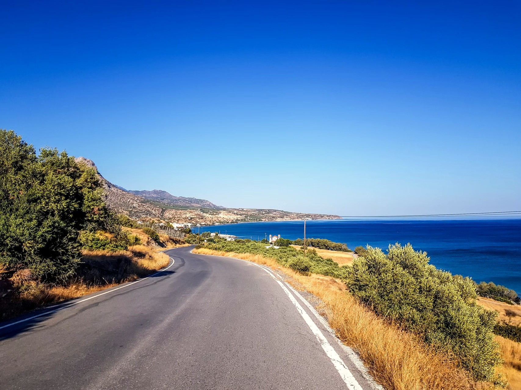 Küstenstraße am Meer - Heraklion, Kreta - Griechenland