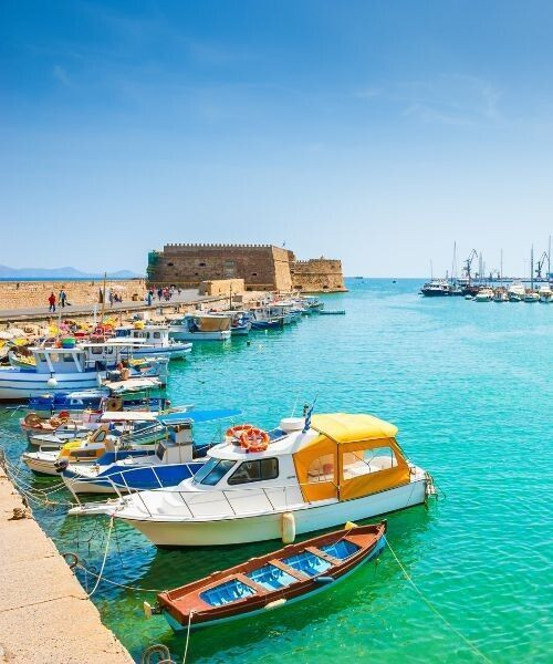 Hafen von Heraklion und venezianische Festung - Kreta - Griechenland