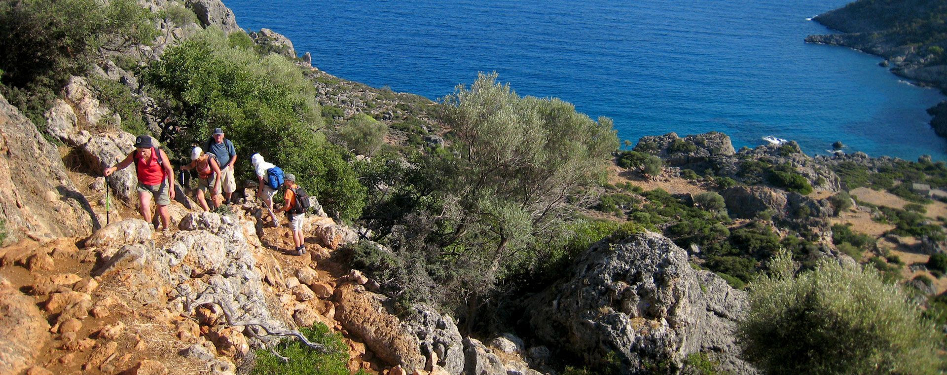 Randonnée au-dessus de la baie d'Agios Georgios - Corfou - Grèce
