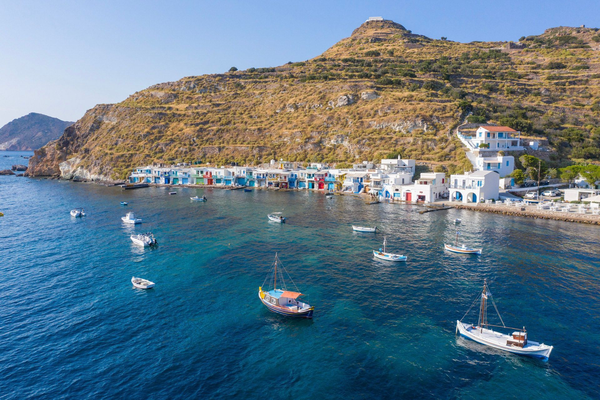 Village de pêcheurs de Klima et ses syrmata - Milos - Cyclades - Grèce