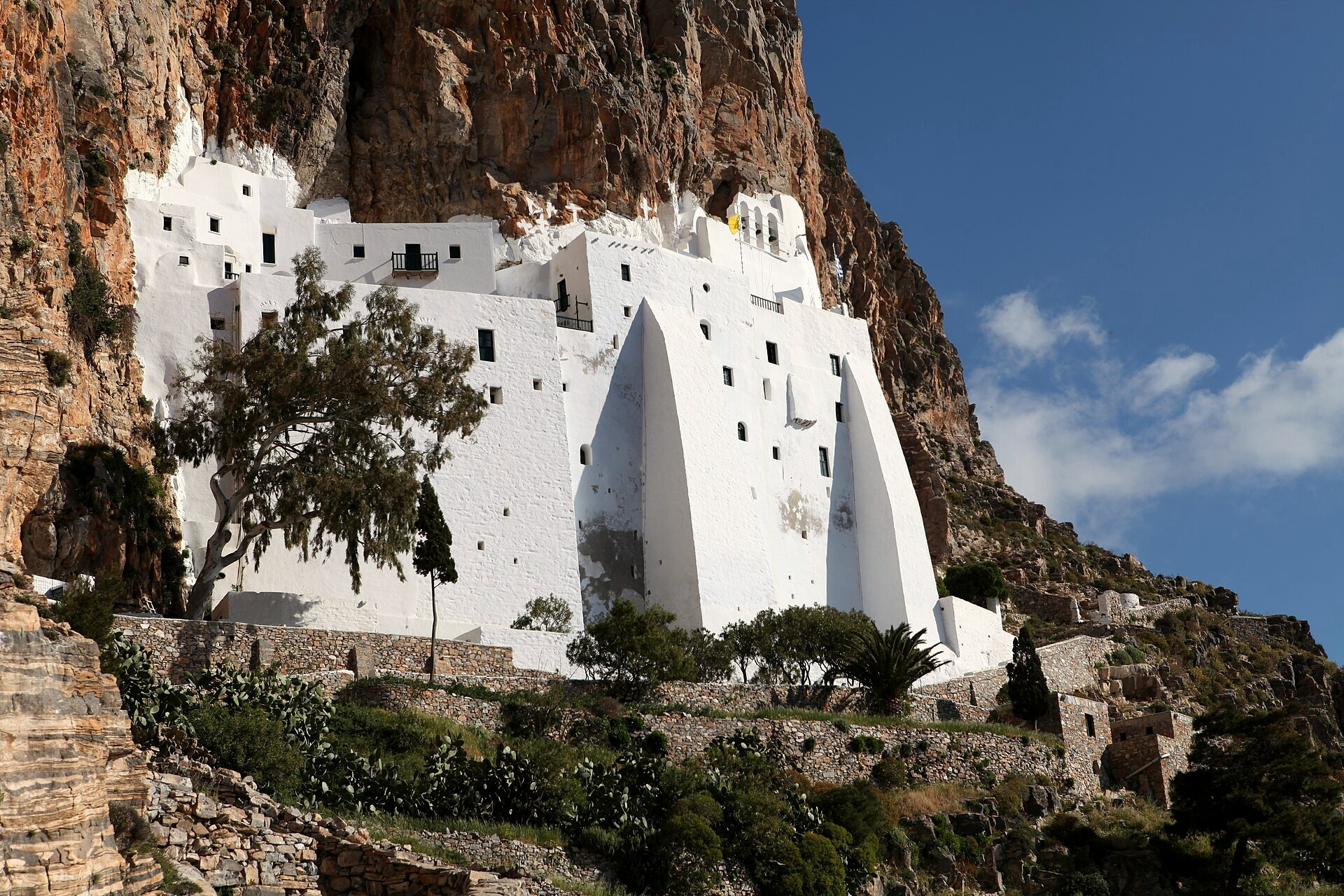 Kloster Panagia Hozoviotissa an der Felswand - Amorgos, Kykladen - Griechenland