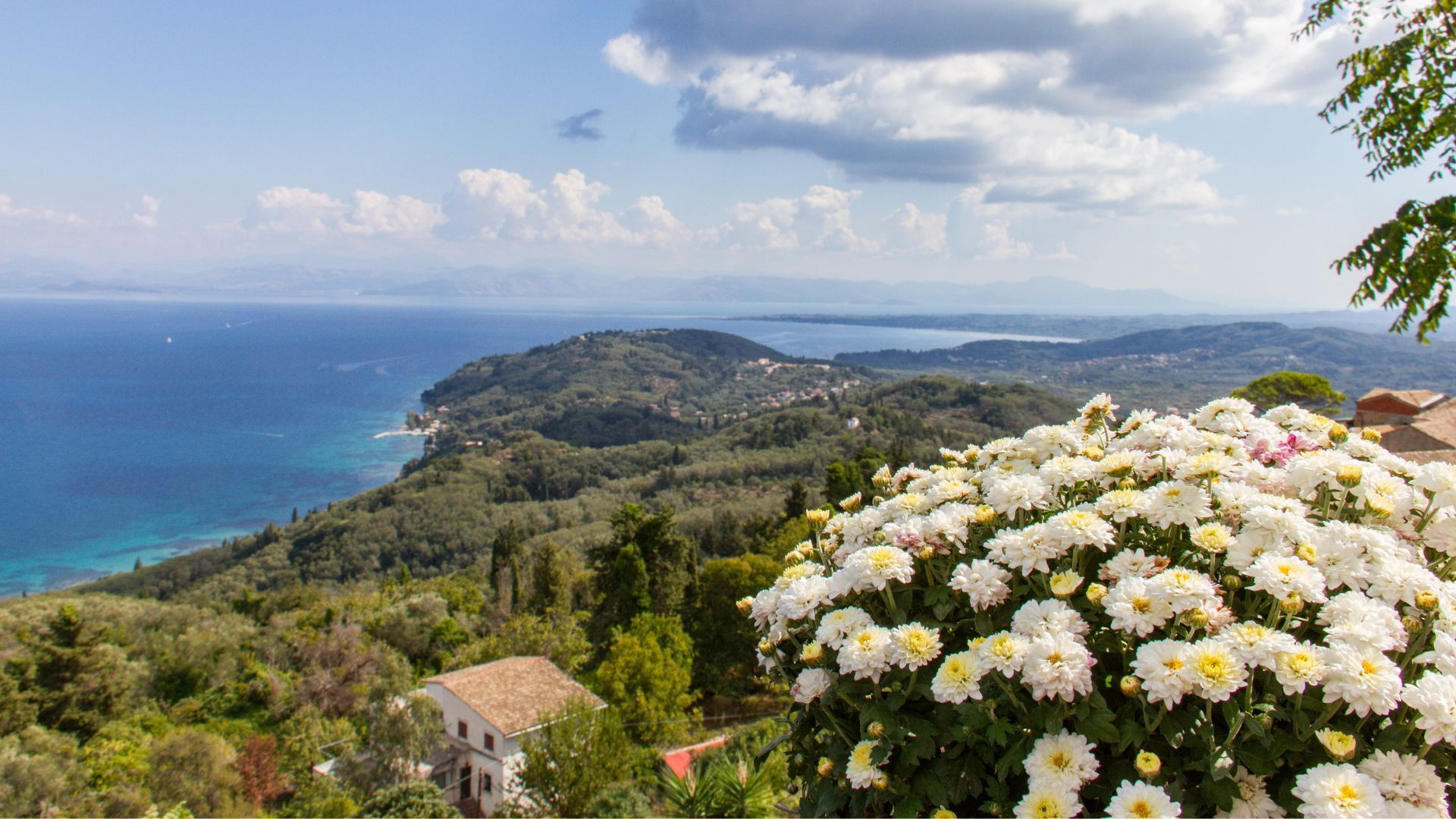 Vue sur la côte de Corfou - Îles Ioniennes - Grèce